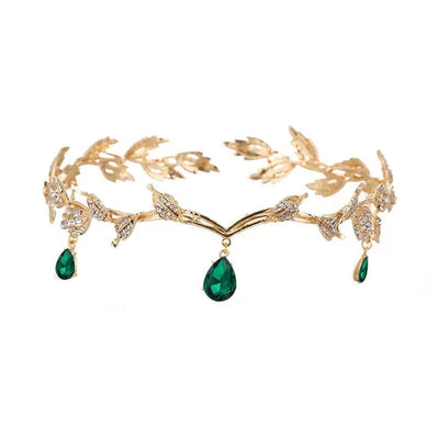 Korean-style eyebrow pendant wedding headdress bridal jewelry alloy rhinestone headband crown princess hair accessories wedding accessories