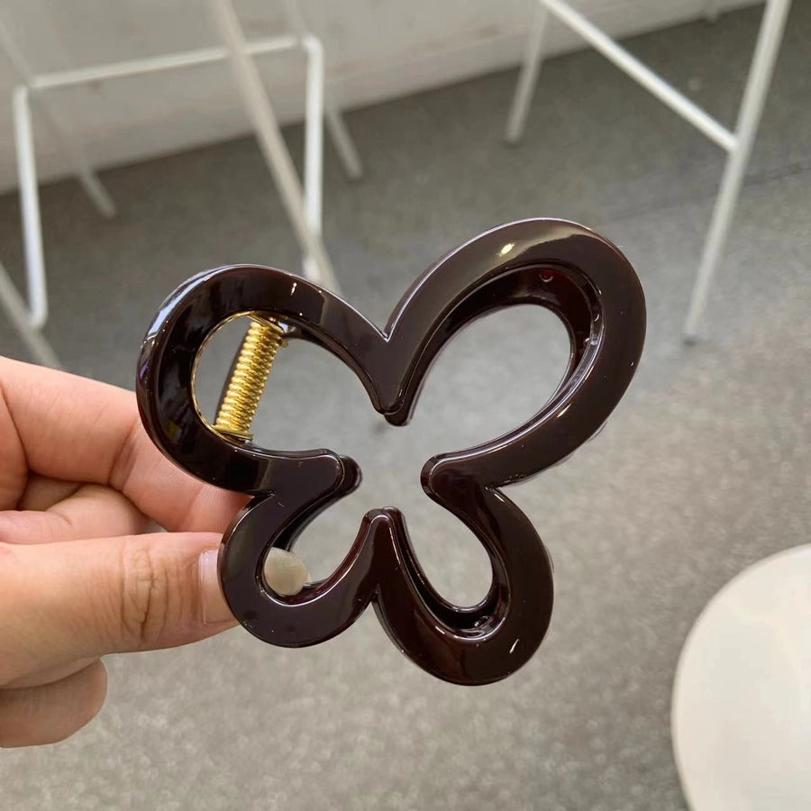 Women's Simple Style Solid Color Acetic acid sheets Polishing Hair Claws