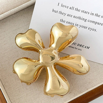 Women's Simple Style Classic Style Flower Alloy Plating Hair Claws