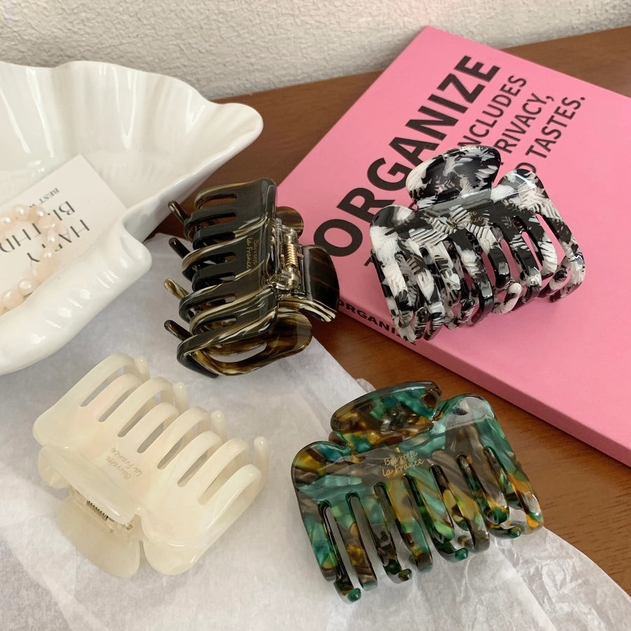 Women's Simple Style Classic Style Irregular Acetic acid sheets Hair Claws