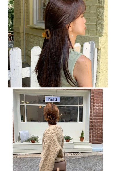 Korean-style Simple Leopard Print Small and Medium-sized Acetic Acid Clip Headwear Shark Clip for Women