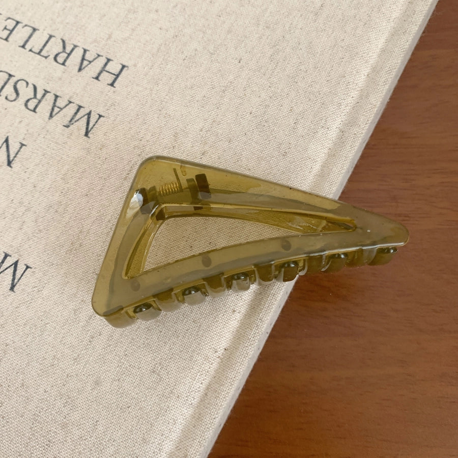 Women's Sweet Korean Style Triangle Plastic Handmade Hair Claws