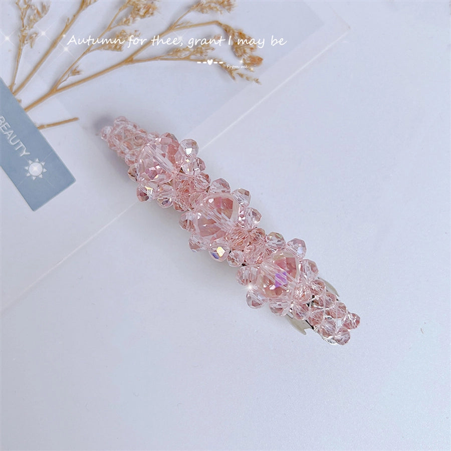 sweet artificial crystal hair clip 1 piece