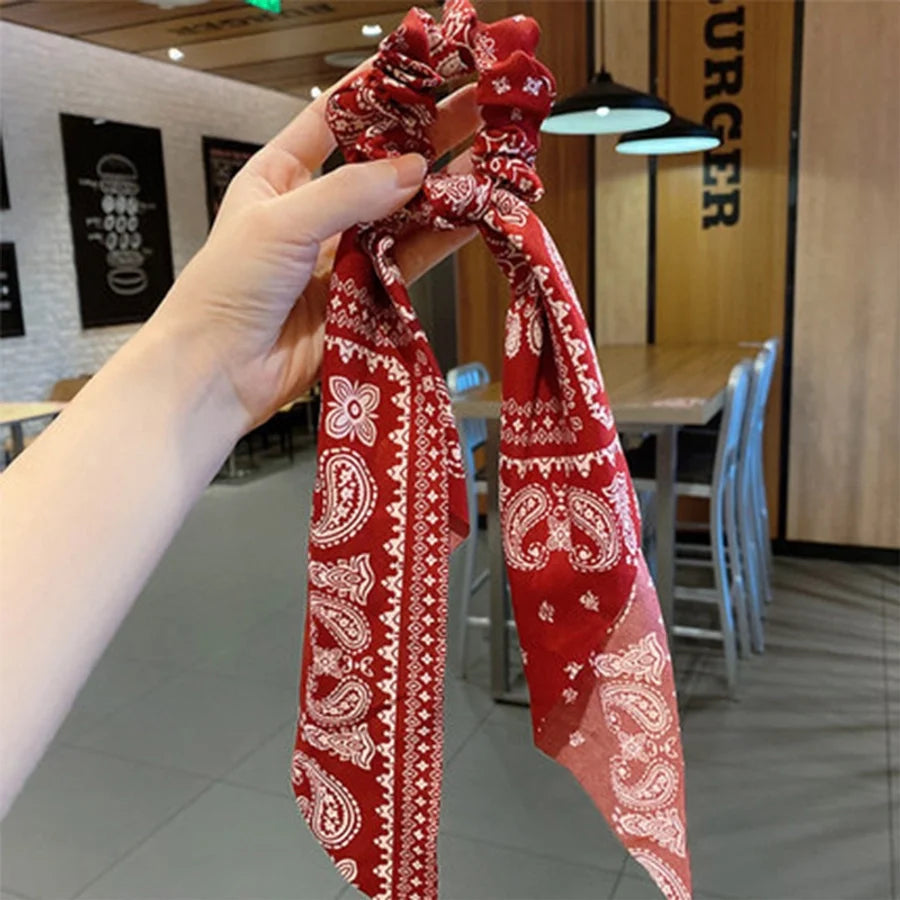 new spring and summer streamer fashion hair ring fabric headdress