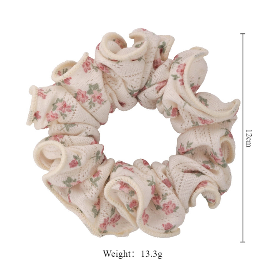 Women's Casual Elegant Cute Flower Cloth Hair Tie
