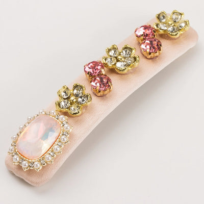 Women's Casual Vacation Classic Style Flower Alloy Inlay Glass Hair Clip