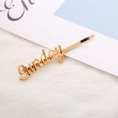 Women's IG Style Korean Style Letter Alloy Plating Hair Clip