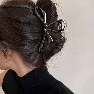 fashion flower metal plating artificial rhinestones hair claws 1 piece