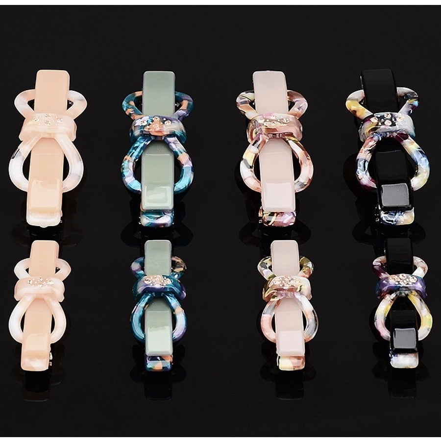 Women's Simple Style Bow Knot Acetic acid sheets Hair Clip