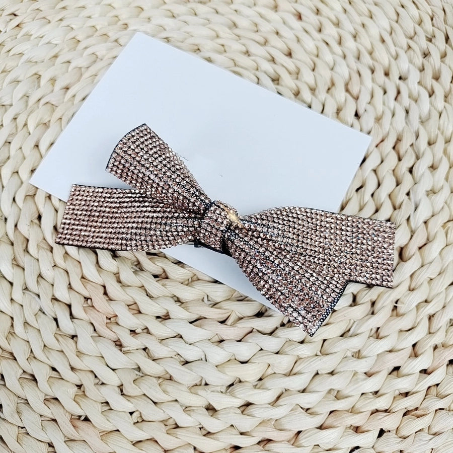 Women's Simple Style Classic Style Bow Knot Alloy Rhinestone Inlay Rhinestones Hair Clip