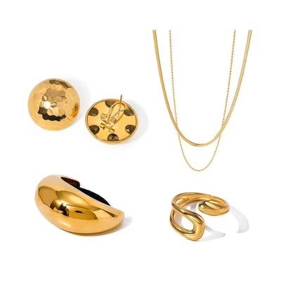 Jewelry Simple Style Classic Style Holiday 304 Stainless Steel Jewelry Set