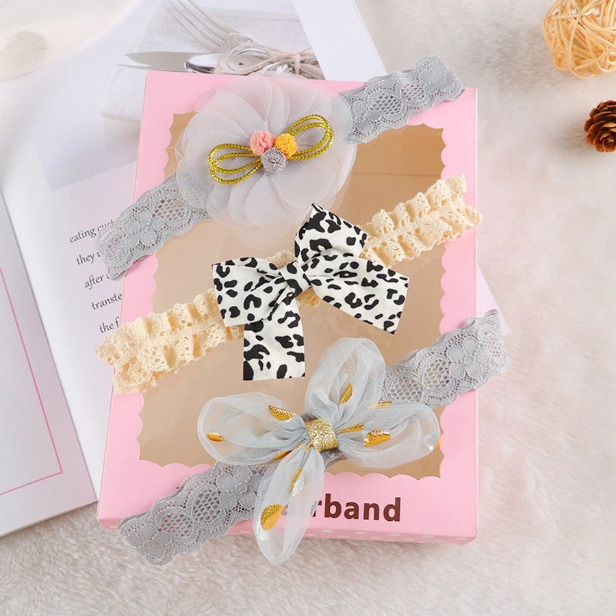 Korean style baby hair band cute princess bow flower crown children hair accessories newborn photo headdress suit