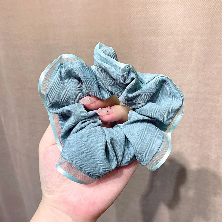 fashion geometric satin hair tie