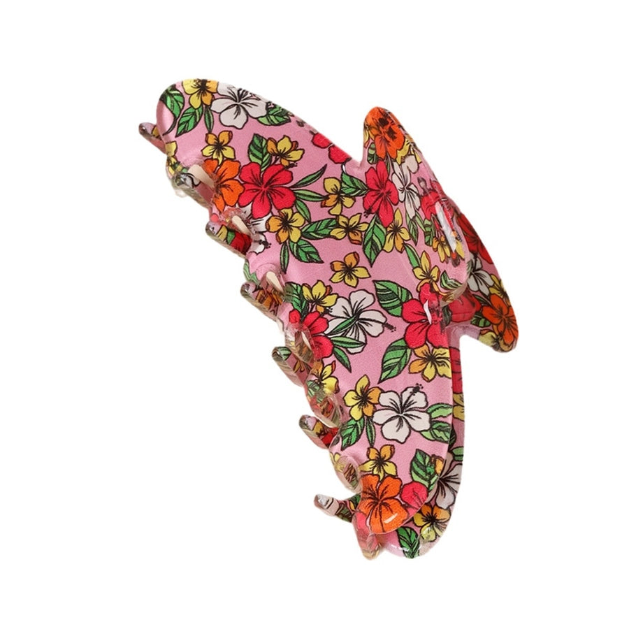 women's sweet flower arylic handmade hair claws