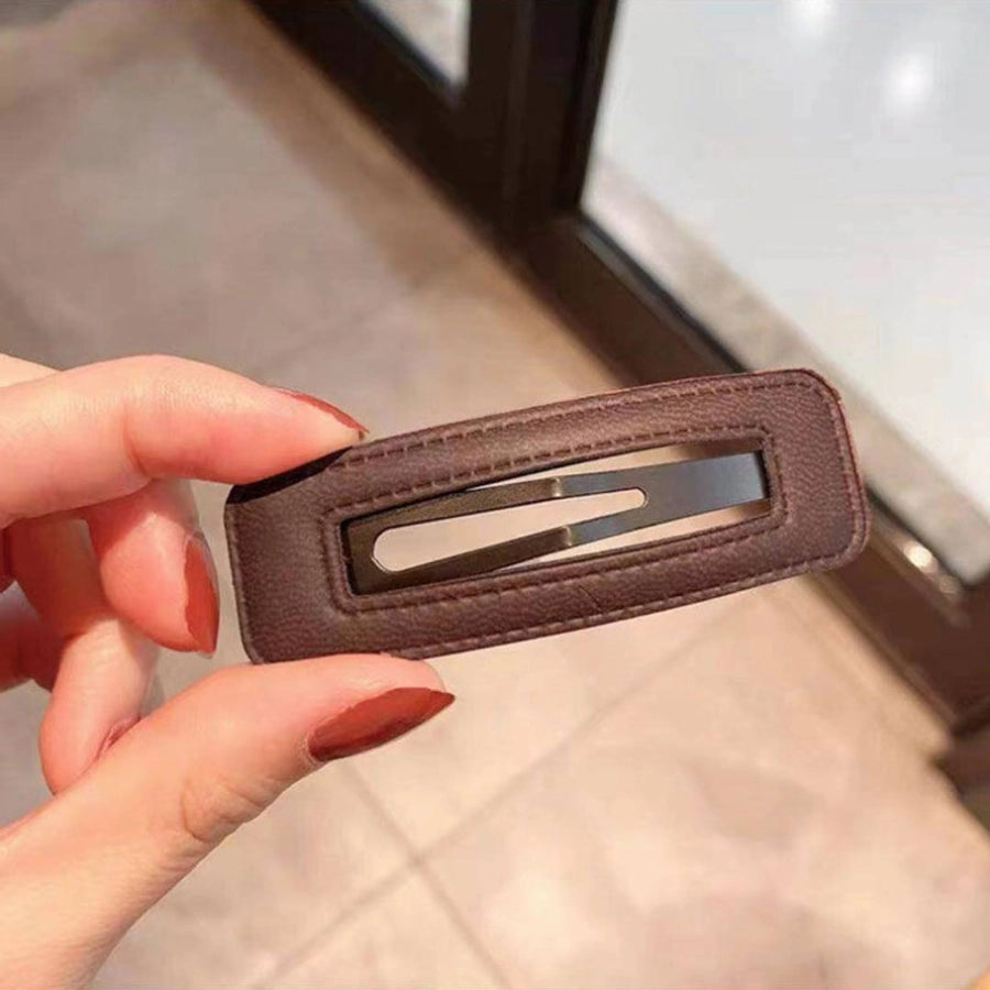 sweet geometric alloy hollow out hair clip 1 piece