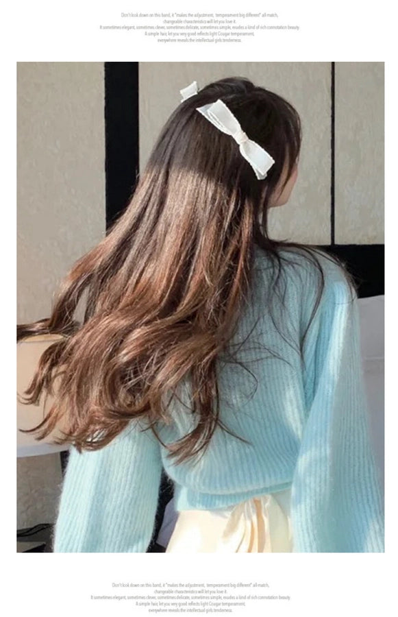 Spring and Summer New Arrival Bow Headwear  Hairpin Women's Side Bangs Clip Beautiful Back of Head Hair Accessories