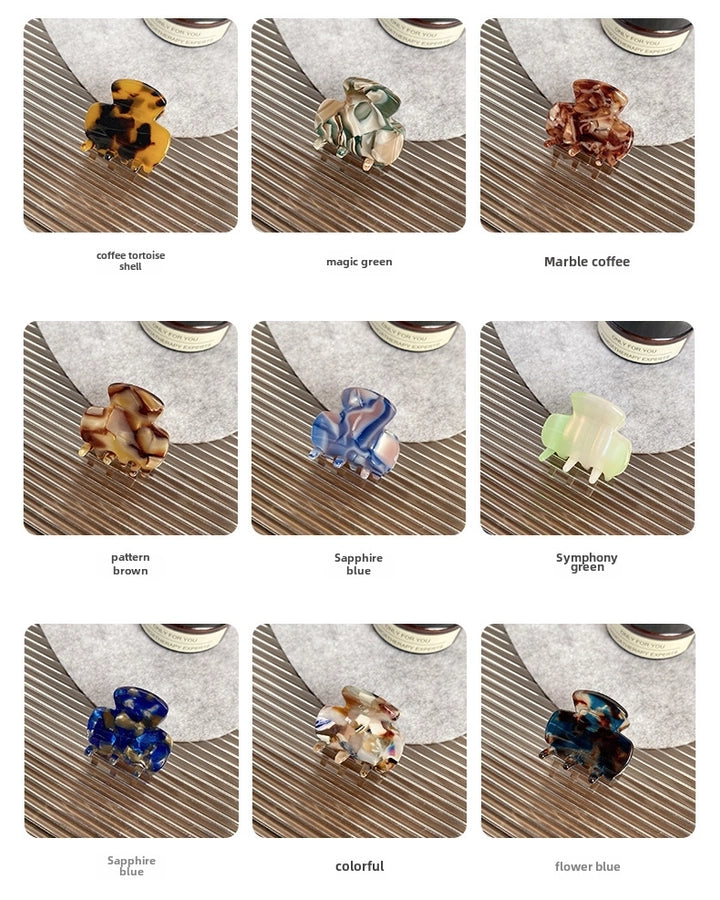 Beautiful Mini small size acetate grip bangs clip side broken hairpin hairpin air texture shark clip ponytail headdress