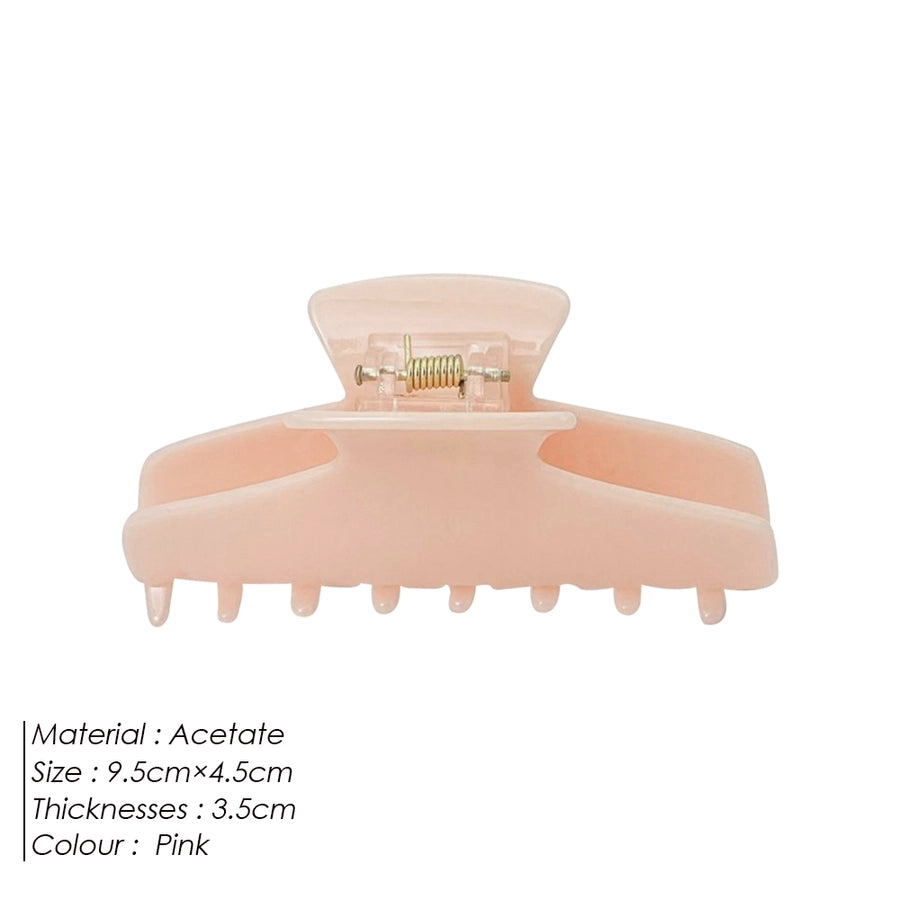 Women's Dopamine Sweet Solid Color Solid Color Acetic acid sheets Hair Claws