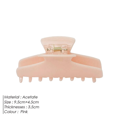 Women's Dopamine Sweet Solid Color Solid Color Acetic acid sheets Hair Claws