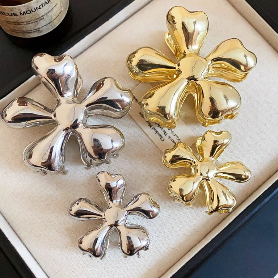 Women's Simple Style Classic Style Flower Alloy Plating Hair Claws
