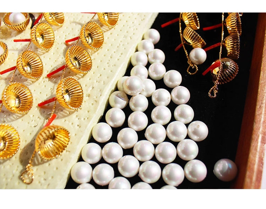 1 Pair Elegant Vintage Style Luxurious Geometric Brass 24K Gold Plated Ear Studs