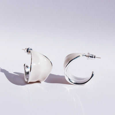 1 Pair Elegant Artistic Commute Geometric Epoxy Brass 24K Gold Plated Earrings