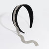 elegant tassel rhinestone sponge hair band 1 piece