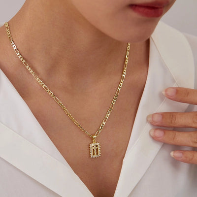 Jewelry French Style Simple Style Cross Copper 14K Gold Plated Pendant Necklace