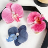 Women's Sweet Simple Style Flower Artificial Pearl Cloth Hair Clip