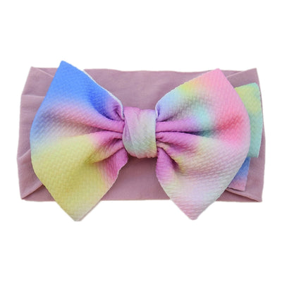 casual plaid bow knot cloth hair band