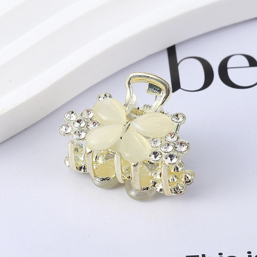 simple style butterfly rhinestone inlay rhinestones hair claws