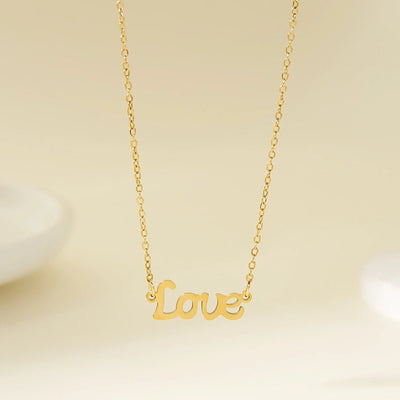 Jewelry Simple Style letter 201 Stainless Steel Necklace