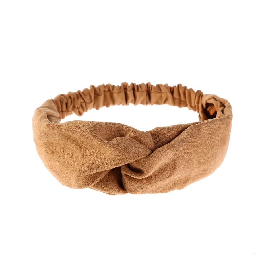 fashion bow knot cloth pleated hair band 1 piece