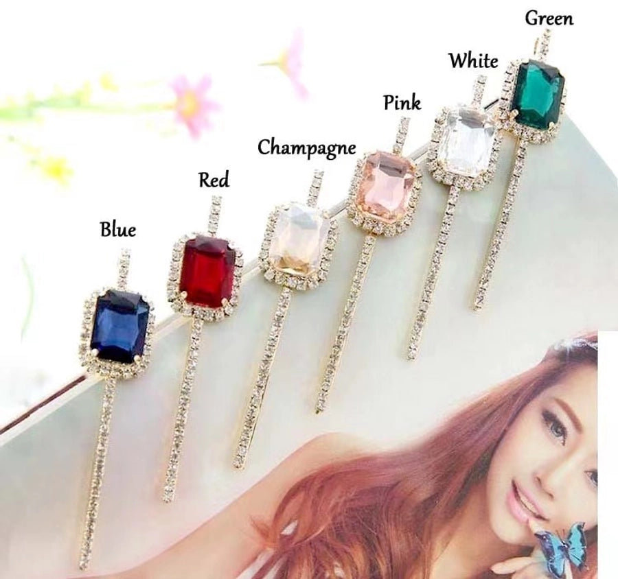 New Korean Style Crystal Rhinestone Clip Women's Back of Head Clip Broken Hair Clip Elegant Elegant Hair Accessories