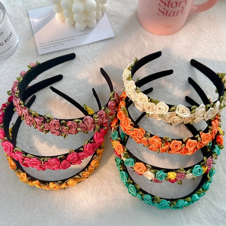 sweet flower cloth hair band