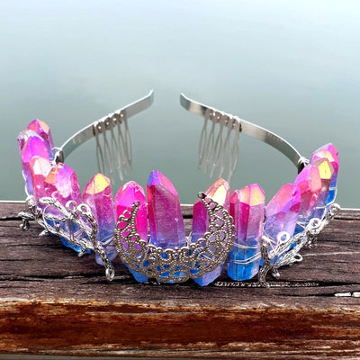 fashion moon crown alloy hollow out crown