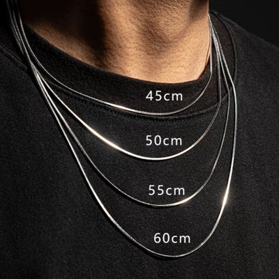 Jewelry Basic Classic Style Geometric Titanium Steel Plating Necklace