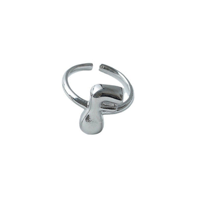 Copper Brass 18K Gold Plated Letter Open Rings