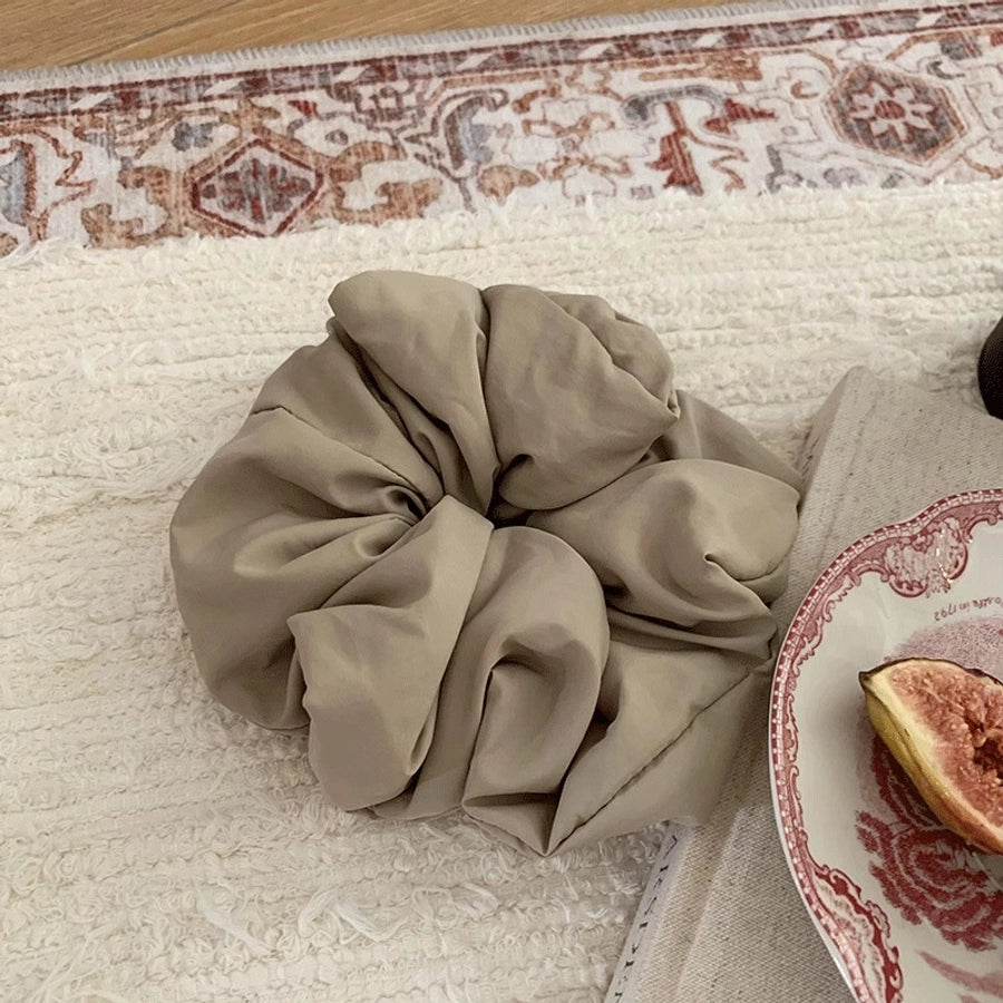 Fluffy Puff French Cream Morandi High-Grade Sausage Ring Retro High-Grade Tie up a Bun Hairstyle Hair Accessories