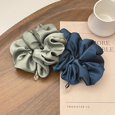 High-grade high-quality satin large intestine hair ring temperament fat intestine ring Korean style hair rope simple head rope women's headdress