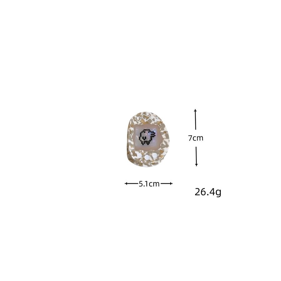 Cute Women's Heart Shape Acetic acid sheets Hair Claws