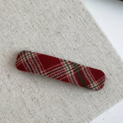 Women's IG Style Korean Style Plaid Cloth Hair Clip