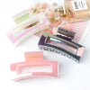 simple style rectangle arylic plating hair claws 1 piece