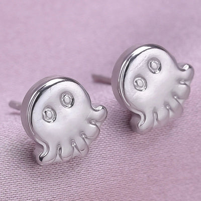 1 Pair Basic Simple Style Jellyfish Plating 304 Stainless Steel Ear Studs
