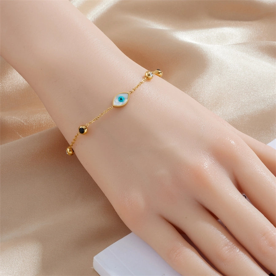 Vintage Style Simple Style Heart Shape 304 Stainless Steel Bracelets In Bulk