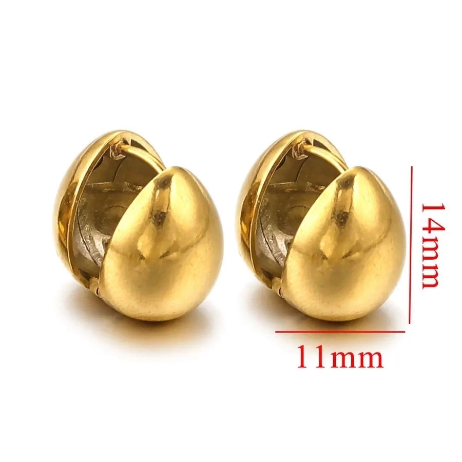 1 Pair Simple Style Classic Style Star Solid Color Plating 304 Stainless Steel Earrings