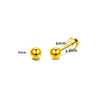 1 Piece Casual Formal Simple Style Star 316 Stainless Steel  Zircon 14K Gold Plated Ear Studs