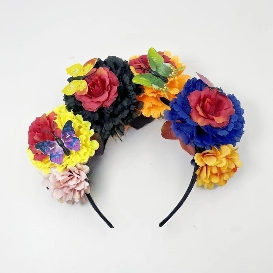 Women's Ethnic Style Flower Cloth Hair Band