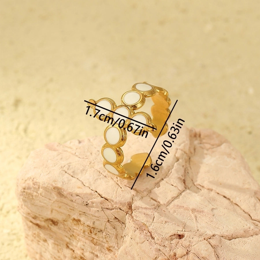 Jewelry Simple Style Commute Geometric 304 Stainless Steel Open Rings