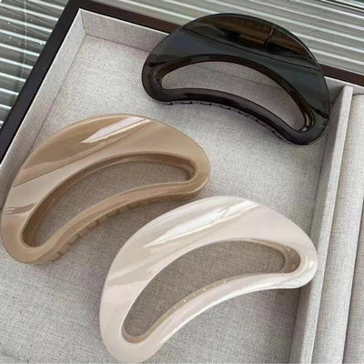 Unisex Simple Style Artistic Solid Color Plastic Hollow Out Hair Clip